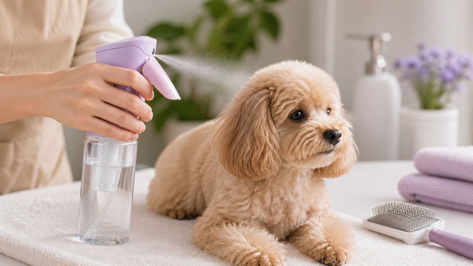 Pet Care spray bottle application