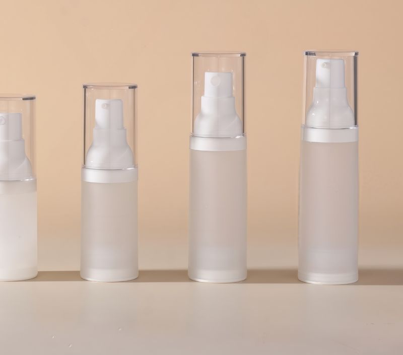 Frosted cosmetic spray bottles