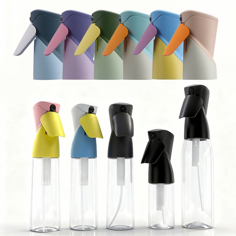 Slim waist continuous spray bottle