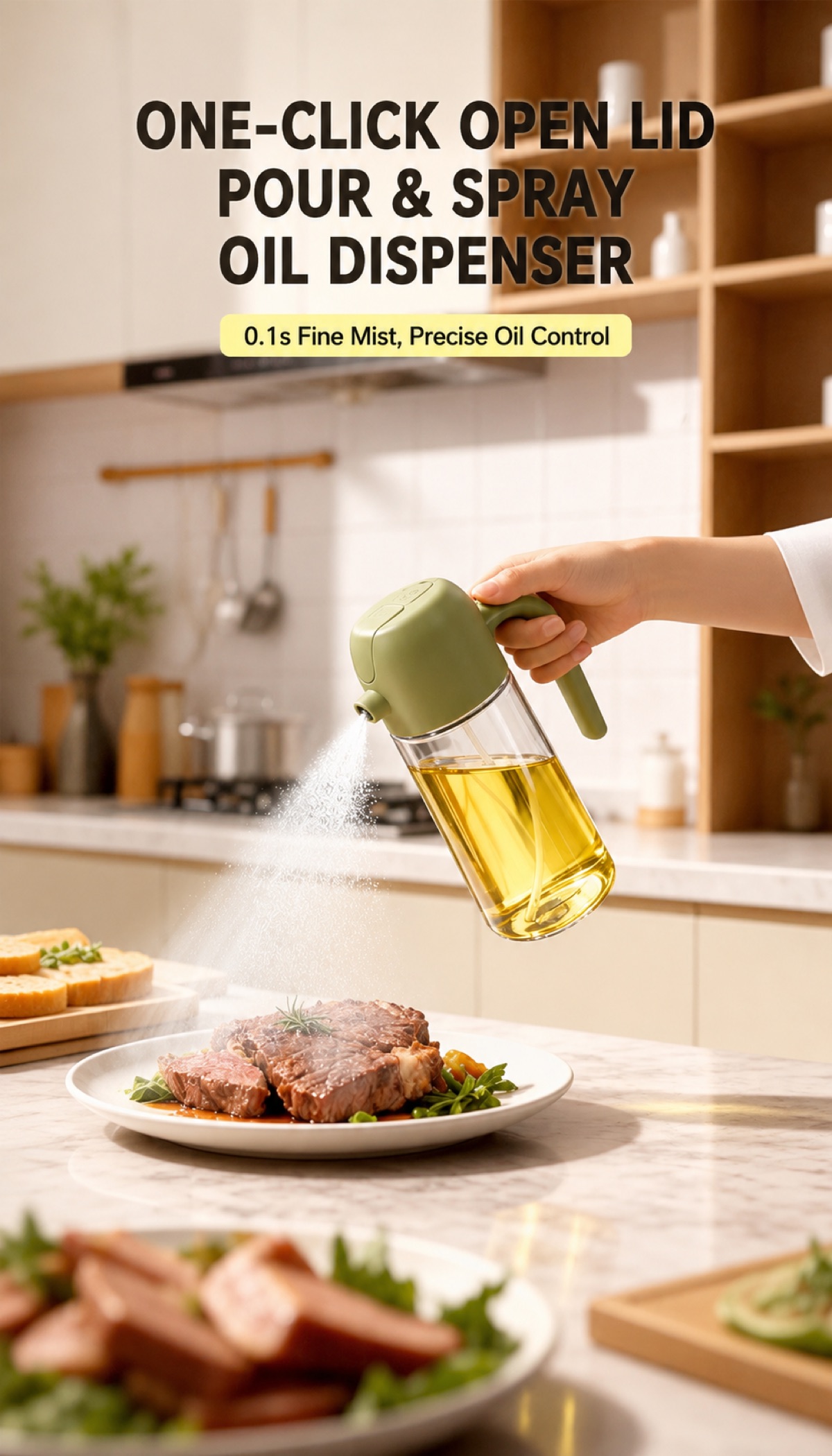 First Love Series 2-in-1 Oil Sprayer — 2 in 1 oil dispenser
